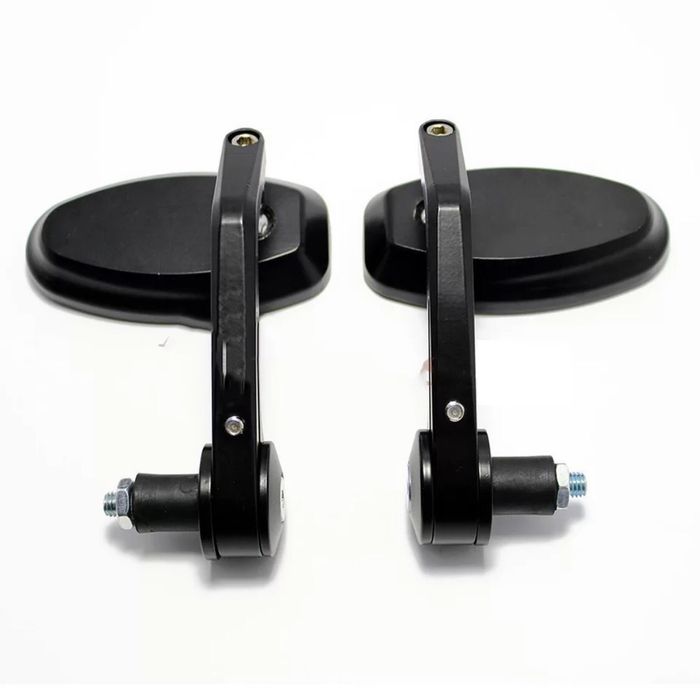Par de espelhos ovais moto cafe racer