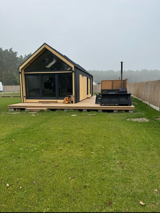 Domek mobilny modułowy szkieletowy drewniany