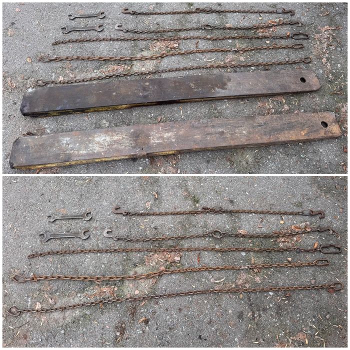 Удлинители вил на вилочный погрузчик 40814/40816 + такелажные цепи