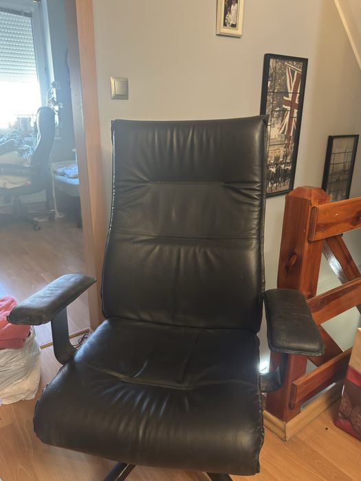 Krzeslo biurowe skorzane