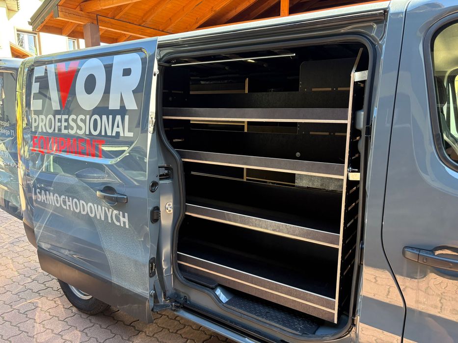 Regały Opel Vivaro M zabudowa warsztatowa z sklejki laminowanej 50CM