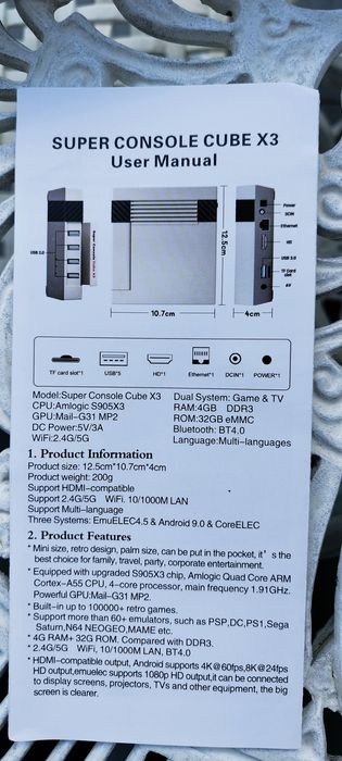 Consola retro e box android