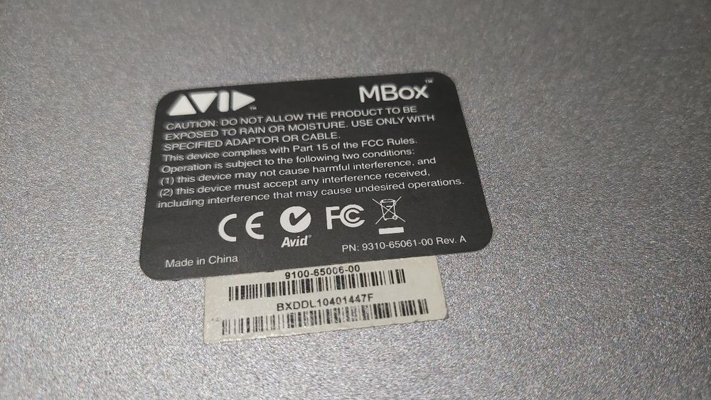 Cyfrowy Interface audio | Interfejs Avid MBox 3 | karta dźwiękowa