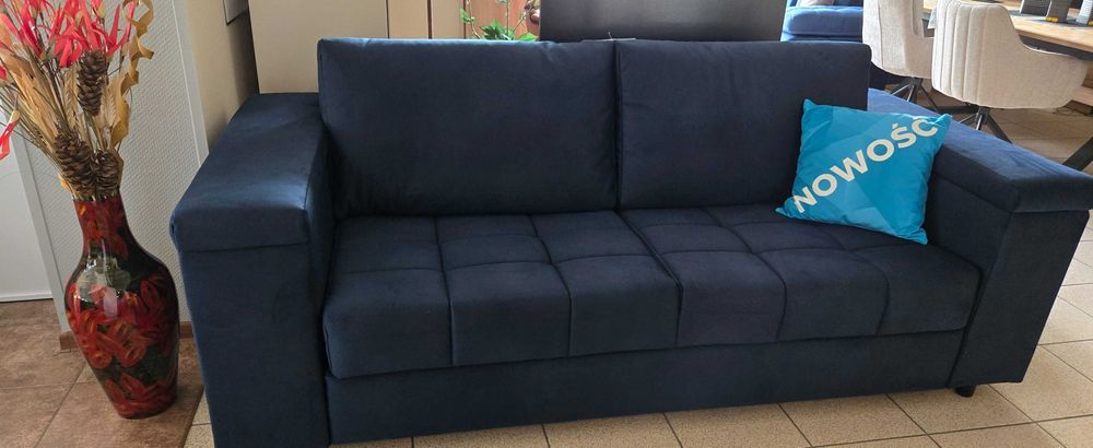 Sofa ANGEL "stelaż włoski" spanie na materacu pojemniki w bokach