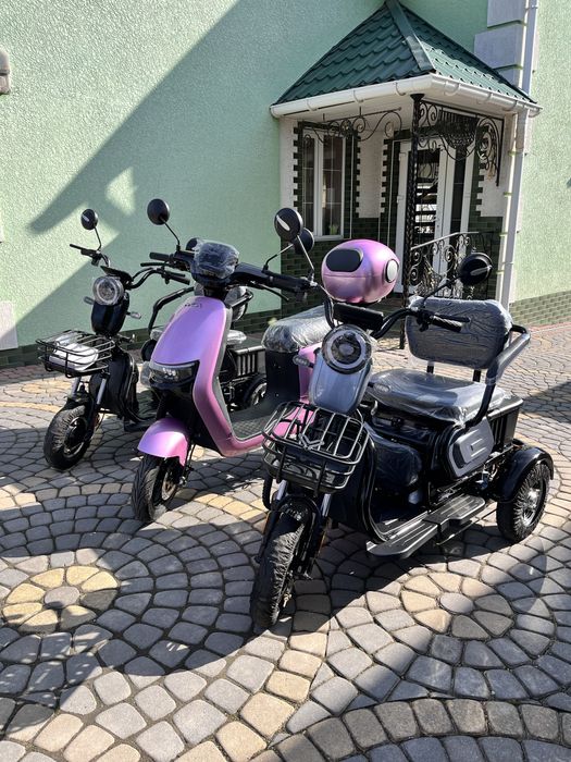 Електроскутер,електротрицикл FADA Yadea 800w 1kw Доставка