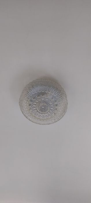 Candeeiros em vidro e madeira - 3 unidades