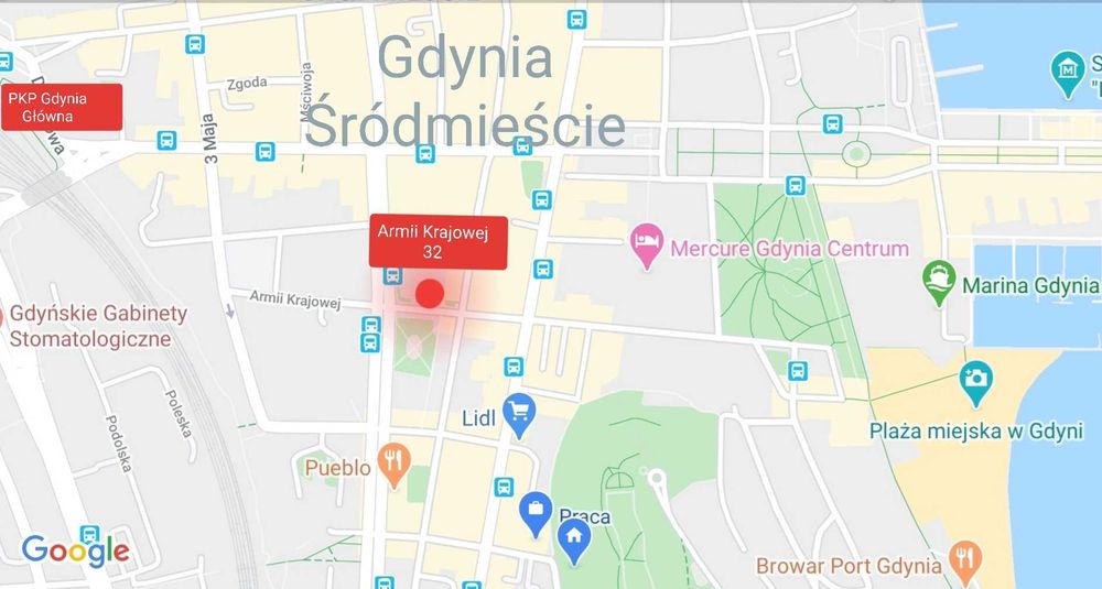 Pokój 1 os. z widokiem na miasto - Gdynia Centrum