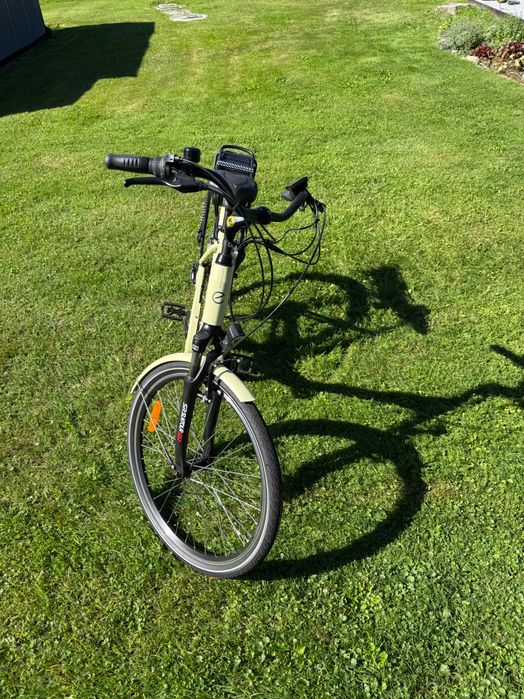 Rower elektryczny ecobike traffic beige