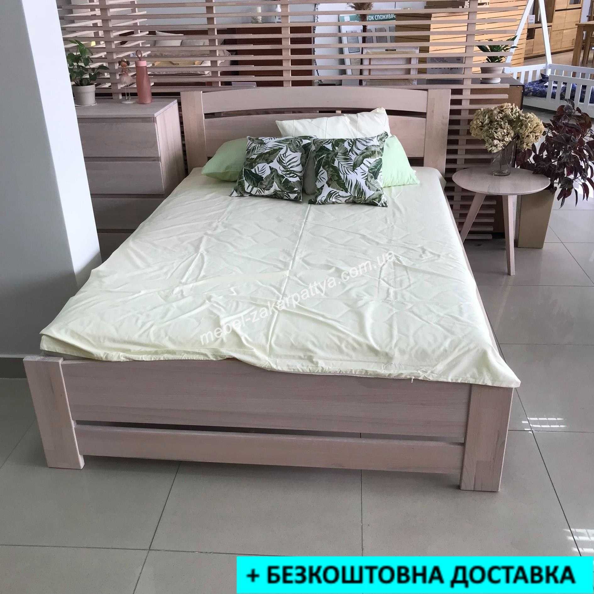 Кровать двуспальная 90,120,140,160,180х200. Деревяне ліжко массив бука ...