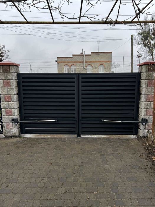 Брами із профнастилу | Ворота ранчо, жалюзі, АВТОМАТИКА ПІД КЛЮЧ