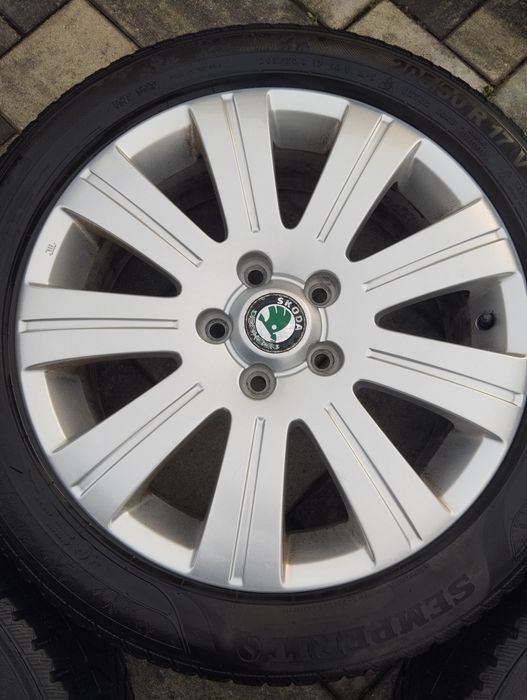 Alu felgi 5x112 skoda octavia yeti superb 205/50/17 VW audi