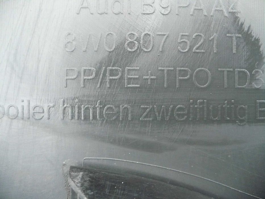Audi a4b9 lift A4B9 lift dyfuzor dokładka zderzaka tył tylnego