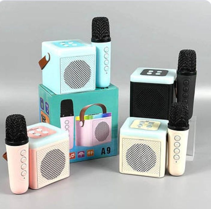 Дитячий набір караоке з 2 двома мікрофонами к12 k12 колонкою Bluetooth