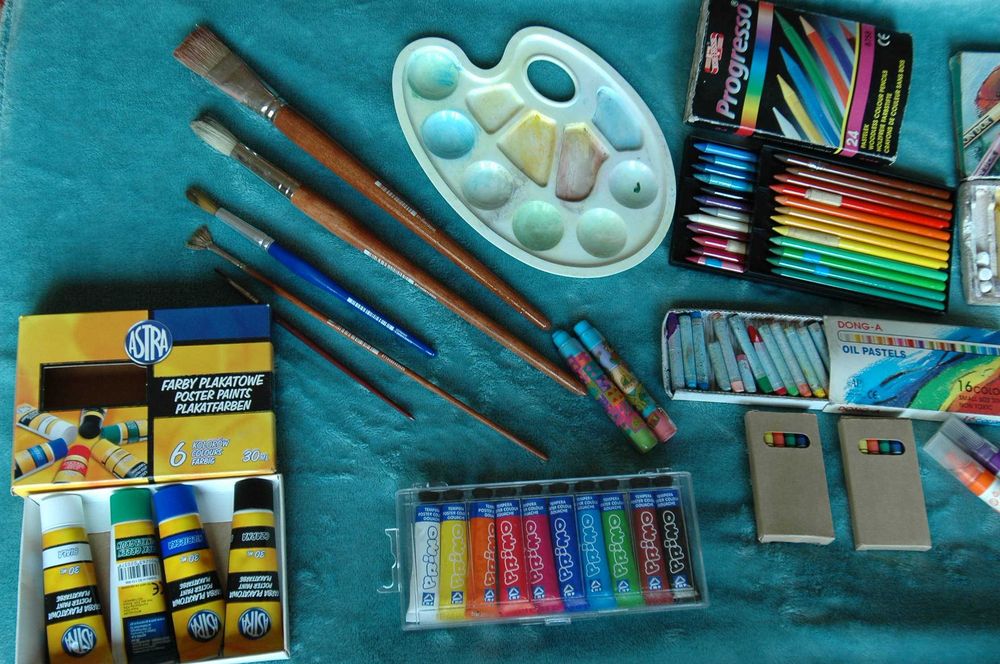 zestaw plastyczny malowanie rysowanie