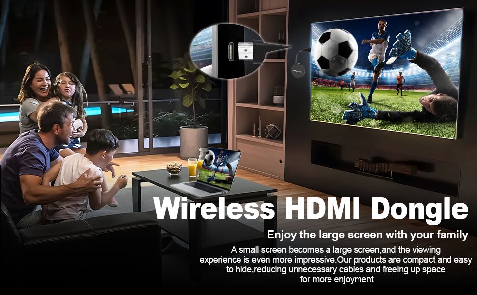 Бездротовий адаптер дисплея, Miracast HDMI Dongle,