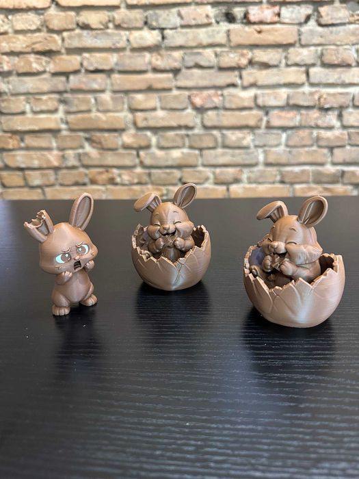 Króliczek w jajku 3D | Unikalna dekoracja wielkanocna