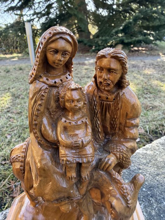 Figurka Św Rodziny drewniana
