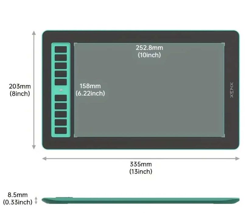Графічний планшет Xenx P3-1060. Робоча поверхня 12 дюймів. Графический