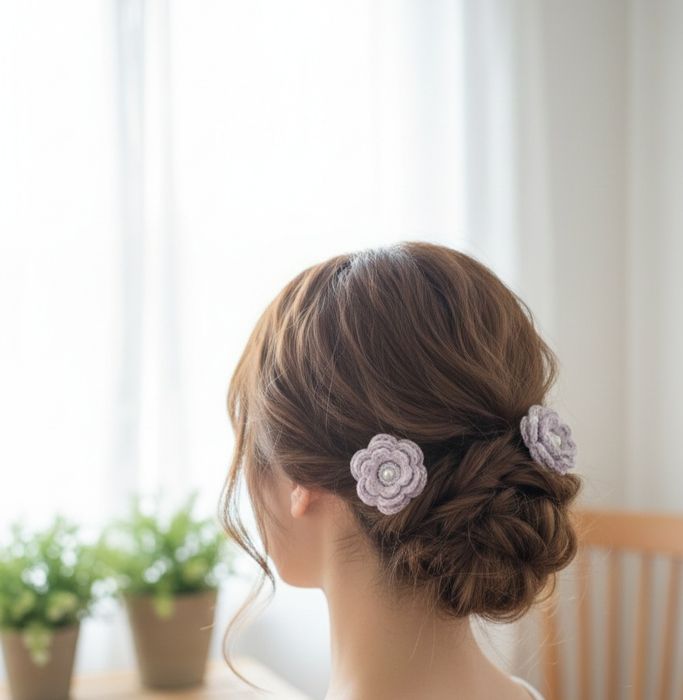 Резиночки для волосся в'язані гачком