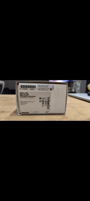 Mikrofon Shure beta 57a użyty przez 30 min
