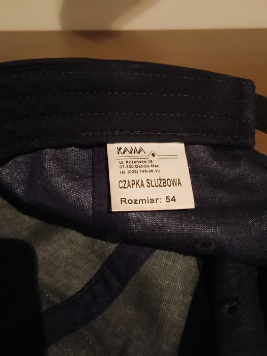 Czapka służbowa z daszkiem policja