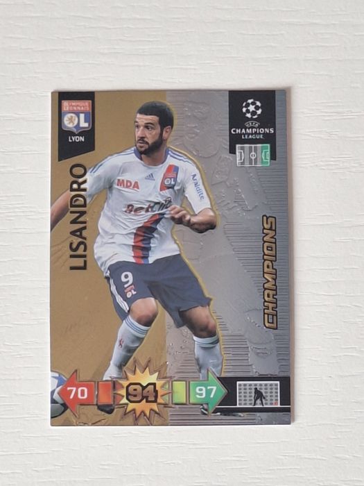 Lisandro Lopez Champion Panini Champions league 2010/2011 OL ADRENALYN