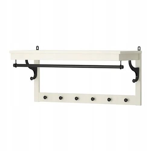 Wieszak na kurtki biały