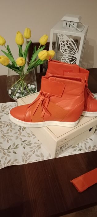 Czerwone botki roz 39