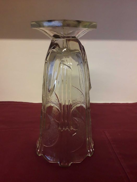 Przedwojenne szkło wazon huty Hortensja