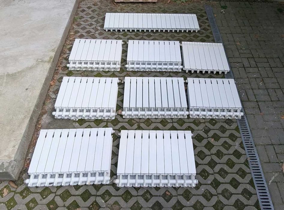 Grzejniki Aluminiowe żeberkowe, różne wymiary.