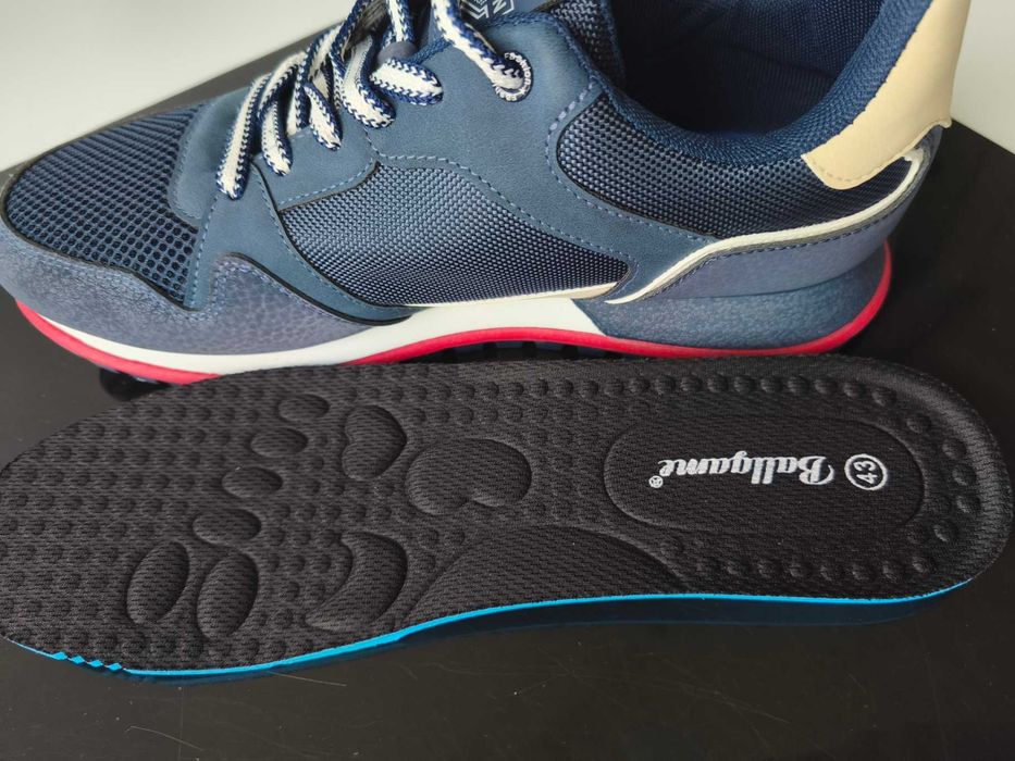 Nowe męskie sportowe buty lekkie granat stylowe 43 Okazja