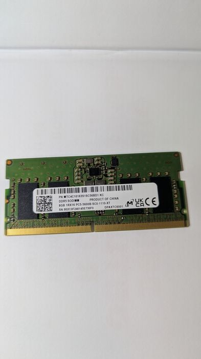 Оперативна пам'ять DDR5-5600 SO-DIMM 8GB Lenovo
