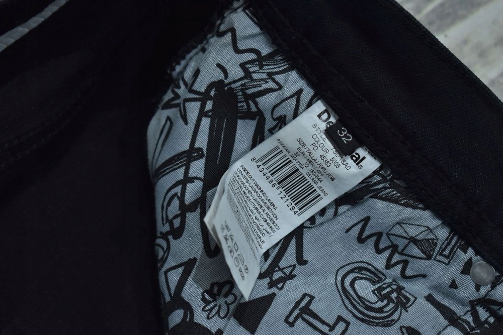 Desigual Męskie Spodnie Jeansowe Slim W32 L34