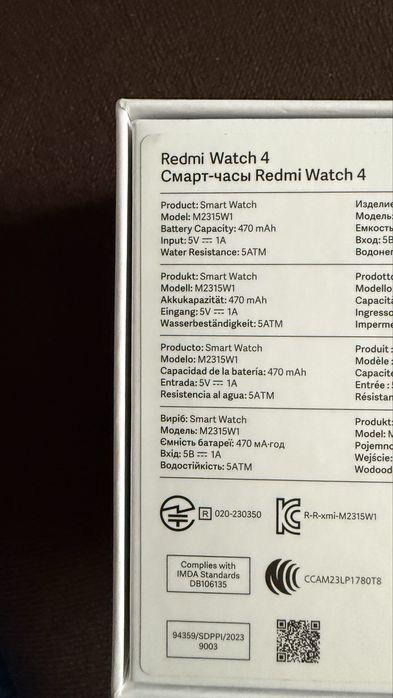 Smart Watch Redmi watch 4