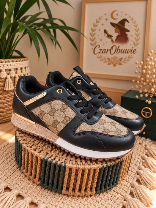 Sneakersy brokatowa podeszwa 40
