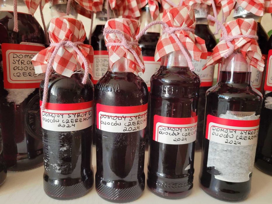 Domowy syrop z owoców dzikiej czeremchy 200 ml