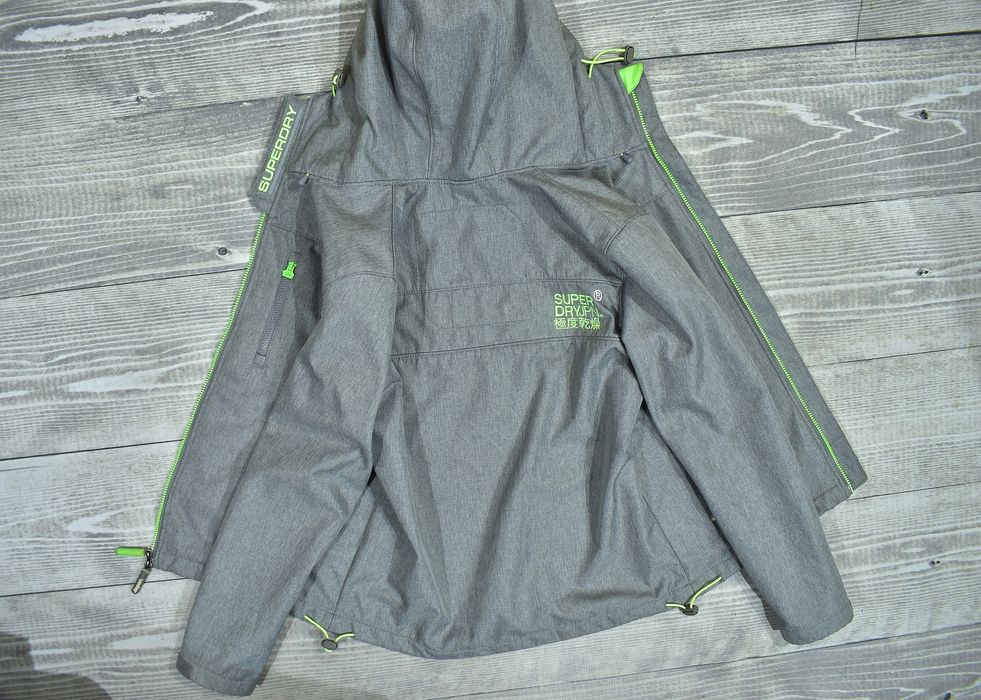 Superdry Windcheater Męska Kurtka Softshell Z Kapturem L