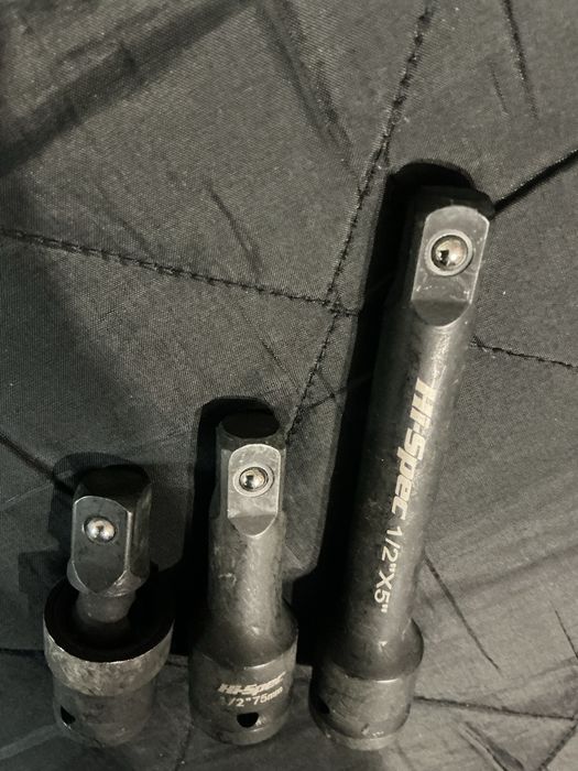 Набор ударных удлинителей 1/2" Hi-Spec + кардан (3 предмета) / Удлинители для гайковерта