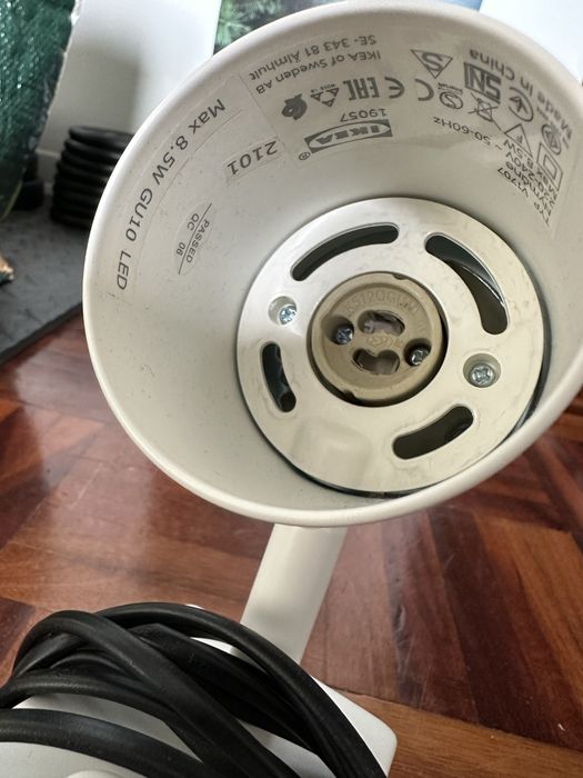 NYMÅNE Candeeiro de parede/leitura fixo branco