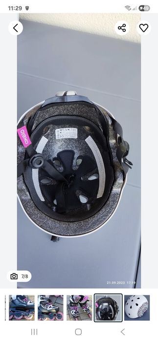 Rolki ochraniacze FILA + kask