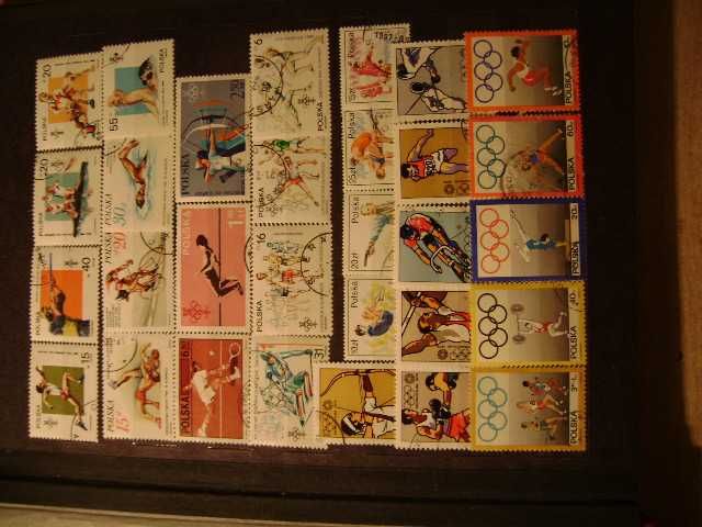 Znaczki pocztowe polskie kasowane Zestaw 667 sztuk+klaser A4/24 strony