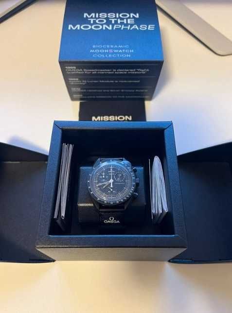 Swatch X Omega Bioceramiczny zegarek Moonswatch Mission To Moonphase