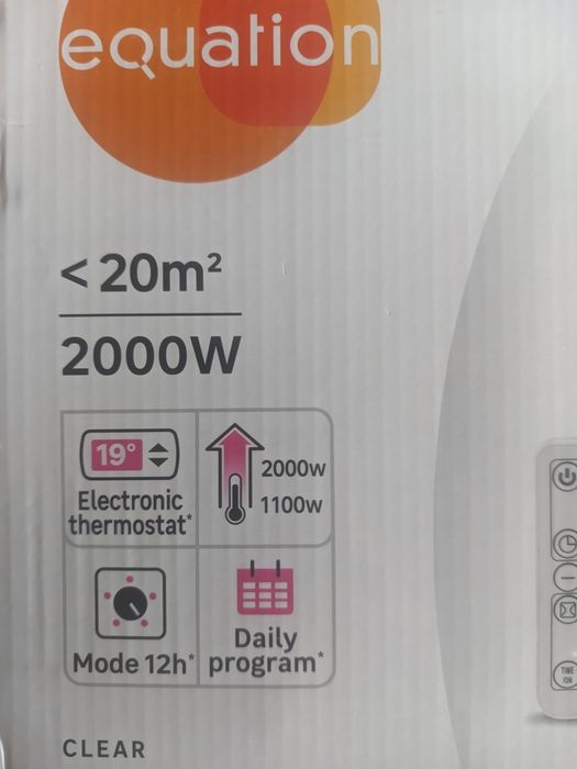 Aquecedor Cerâmica 2000 e 1000 W.