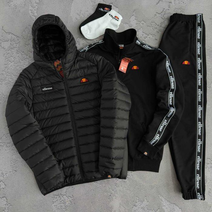 Чоловічий спортивний комплект (костюм + куртка + шкарпетки)