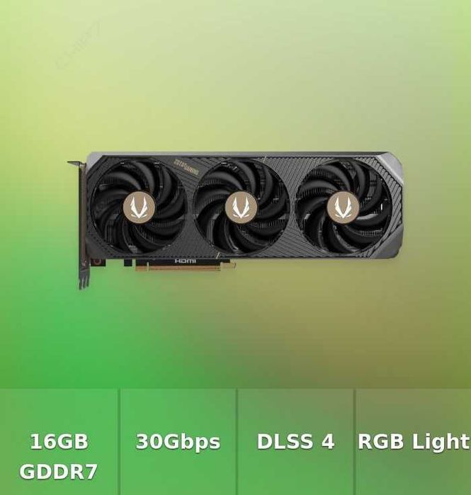 Placa Gráfica Zotac NVIDIA RTX 5080 16GB Solid Core OC