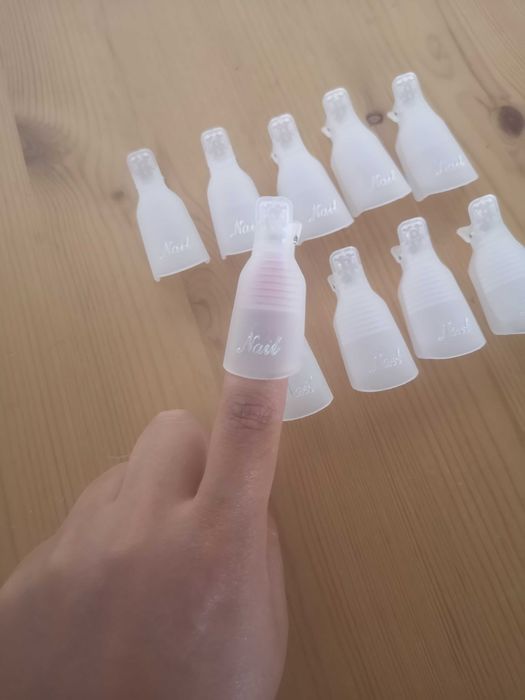 Clips para remover verniz gel - 10 unidades