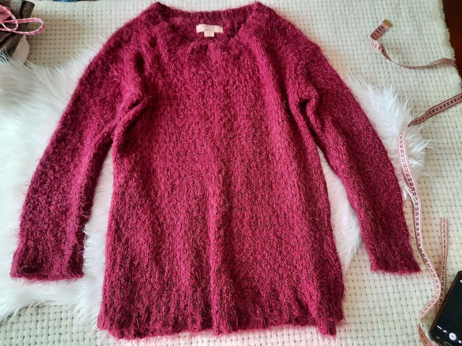 Кофта пушистая травка М 46 48 свитер