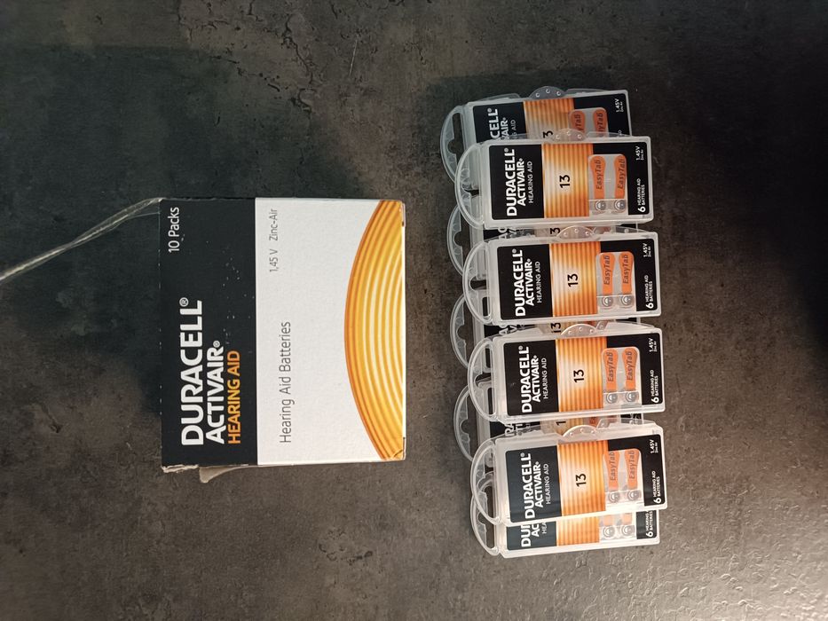 Baterie Duracell do aparatu słuchowego