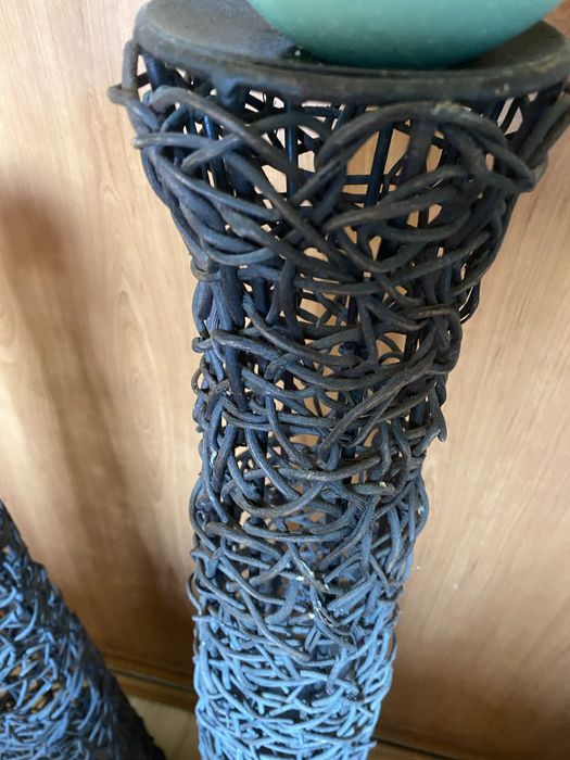 Decoração em Vime – Conjunto de 2 Peças