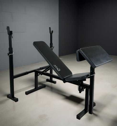 Лавка для жима штанги гантель S03P Стойки парта Скота Скамья жиму Лава